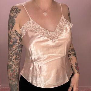 Vintage 90s Victoria’s Secret silk spaghetti strap top